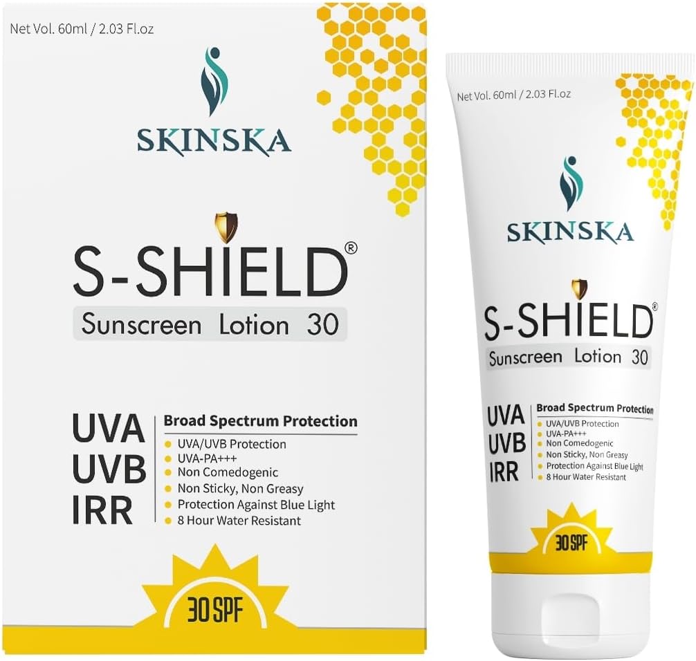 S-Shield Nano Gel 30, Broad Spectrum UVA-UVB Protection, Nano Tech Formula, Oil free, Non-Irritant, Water Resistant, Sun Blocker Acne Gel, 50gm