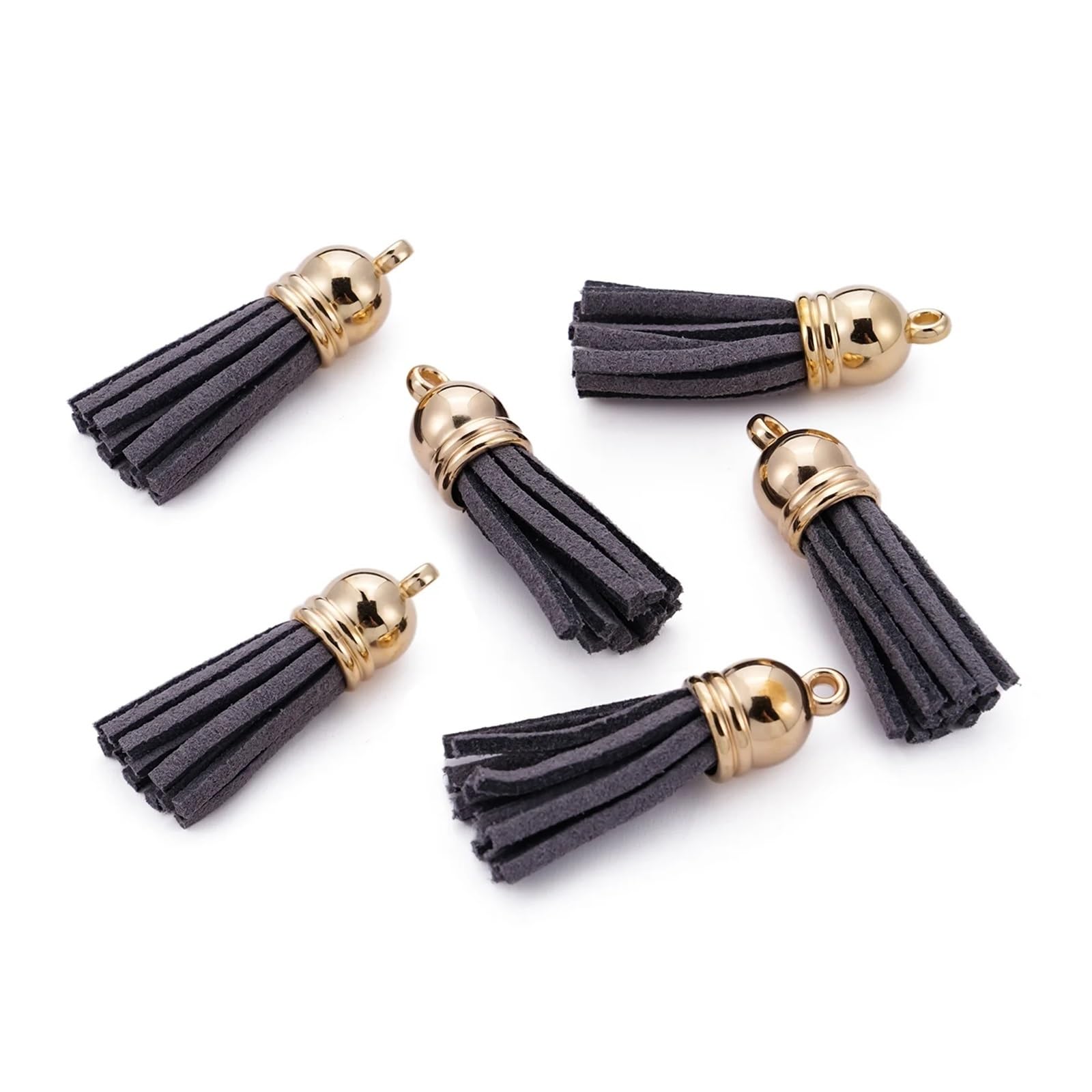 Suede Faux Leather Tassels 200 pcs/Lots Tassel Synthetic Suede Faux Leather Charms For DIY Keychain Earrings Necklace Bracelet Jewelry Making Supplies(Color27)