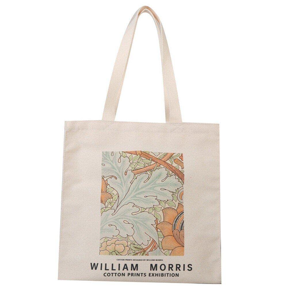 Sac fourre-tout en toile pour femmes grand format à motif peinture à l'huile