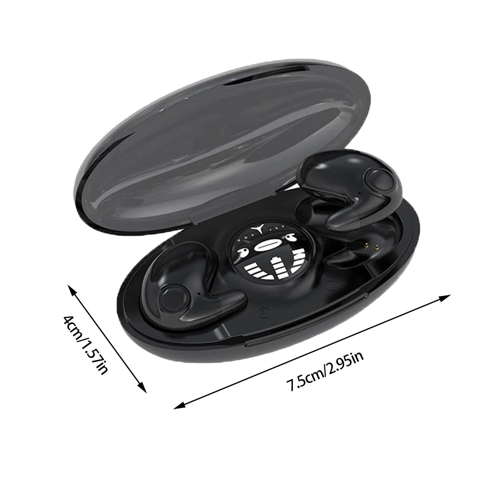 Teksome Écouteurs sans Fil Blue-Tooth | Écouteurs antibruit pour Dormir | Écouteurs Intra-Auriculaires IPX5 | Écouteurs sans Fil pour Les trajets et Le Sport