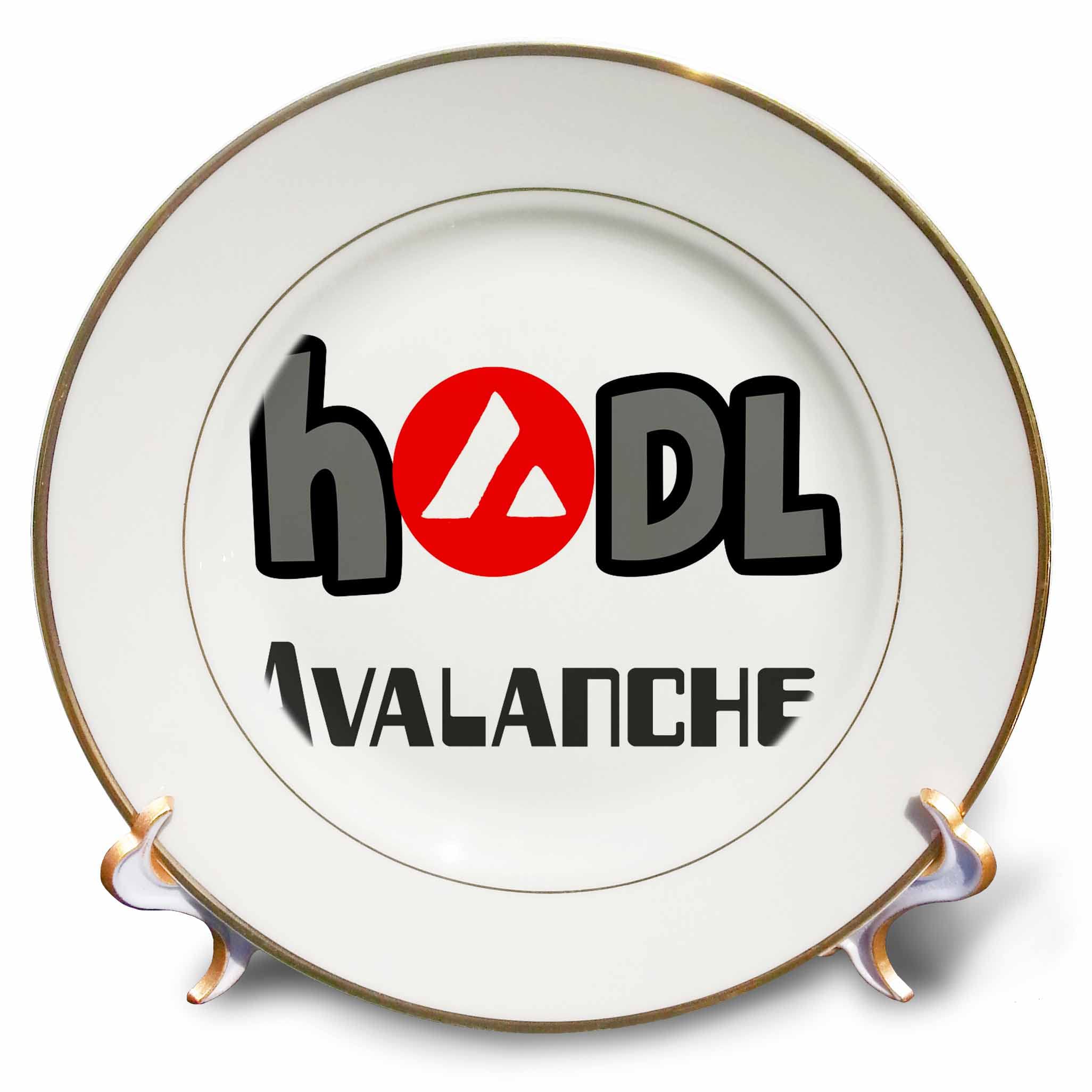 3drosefunny Hodl Avalanche Cryptocurrency With Avax Crypto Coin Plates Cp |  Desertcart Seychelles