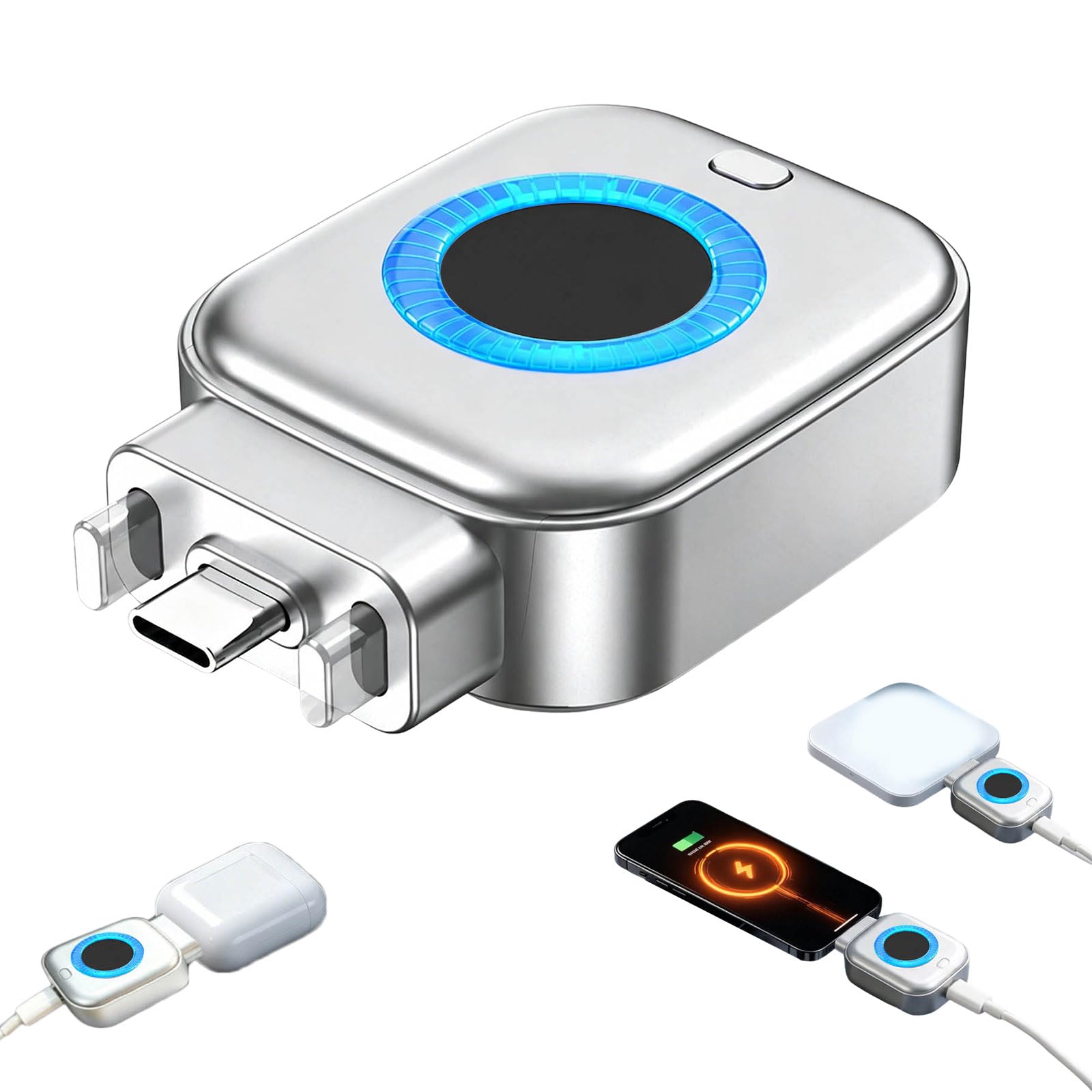 Adattatore di Ricarica Intelligente con Spegnimento Automatico - Protezione Disconnessione del Cavo Automatica 140W | Adattatore con Protezione Sovraccarico per vari Cellulari e Smartphone Adattatore di Ricarica Intelligente con Spegnimento Automatico - Protezione Disconnessione del Cavo Automatica 140W | Adattatore con Protezione Sovraccarico per vari Cellulari e Smartphone