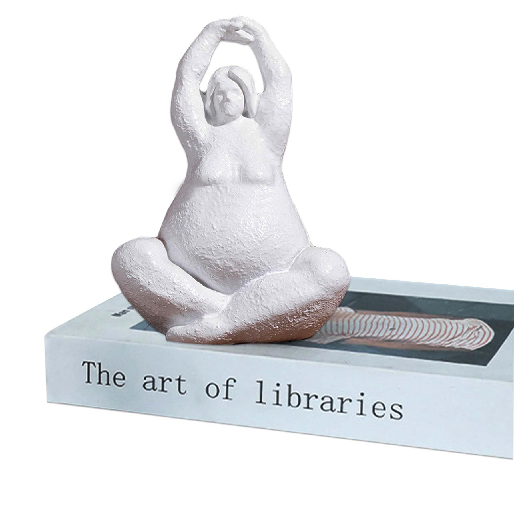 Amazon.com: Juedawyal Fat Lady Yoga Statue Figurine, Woman Statue