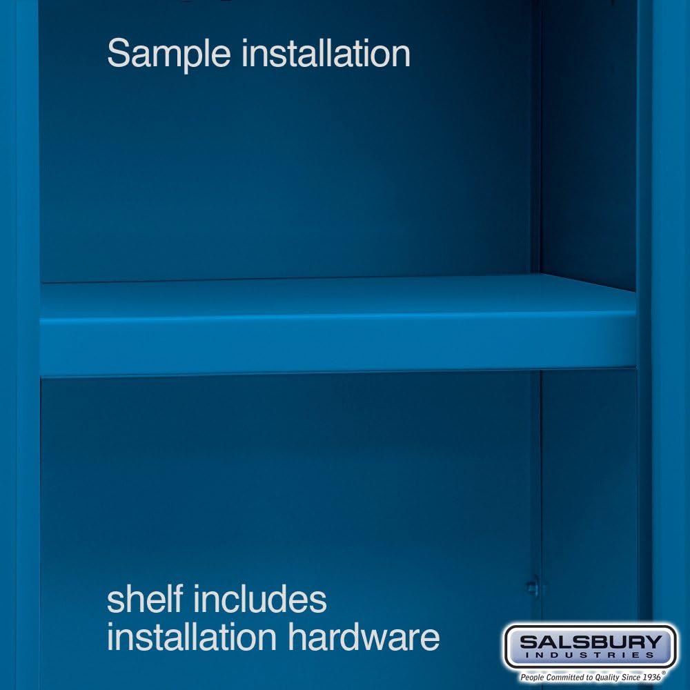 Salsbury Industries Compartment Shelf for 15 by 15-Inch X-Wide Metal Locker, Blue