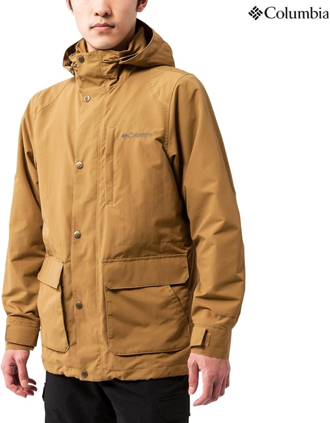 Amazon コロンビア Columbia メンズ撥水ジャケット ビーバークリークジャケット 751 ベージュ S コート ジャケット 通販