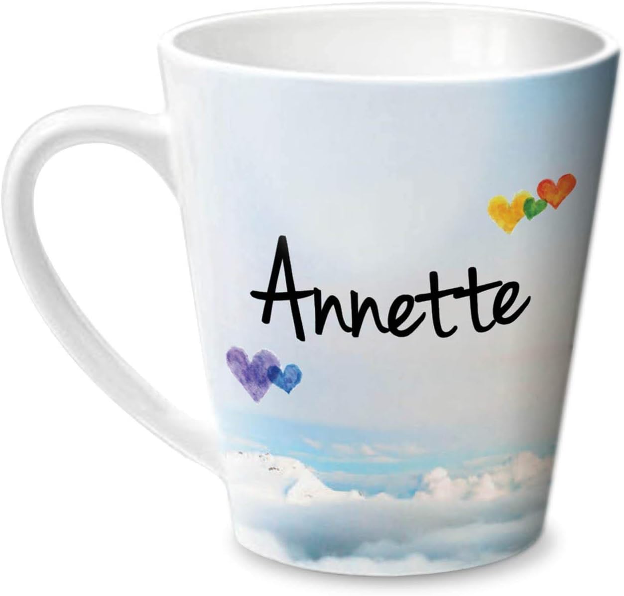 Hot MuggsSimply Love You Annette Conical Personalised Name Ceramic, 315ml, 1 Unit