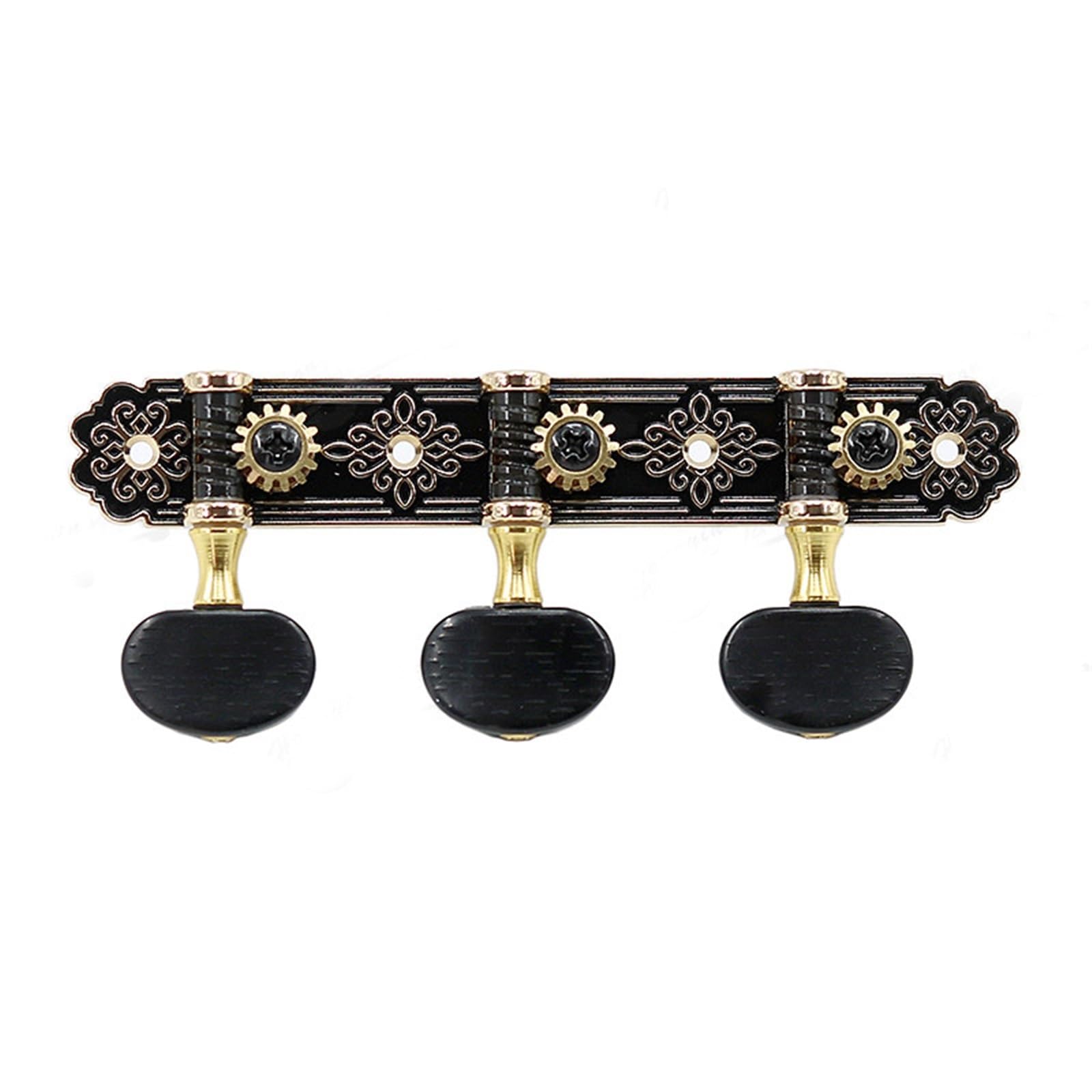 Set Meccaniche Chitarra Confezione Tripla Di Accessori Per Accordatori Per Chitarra Classica Nera(S5)