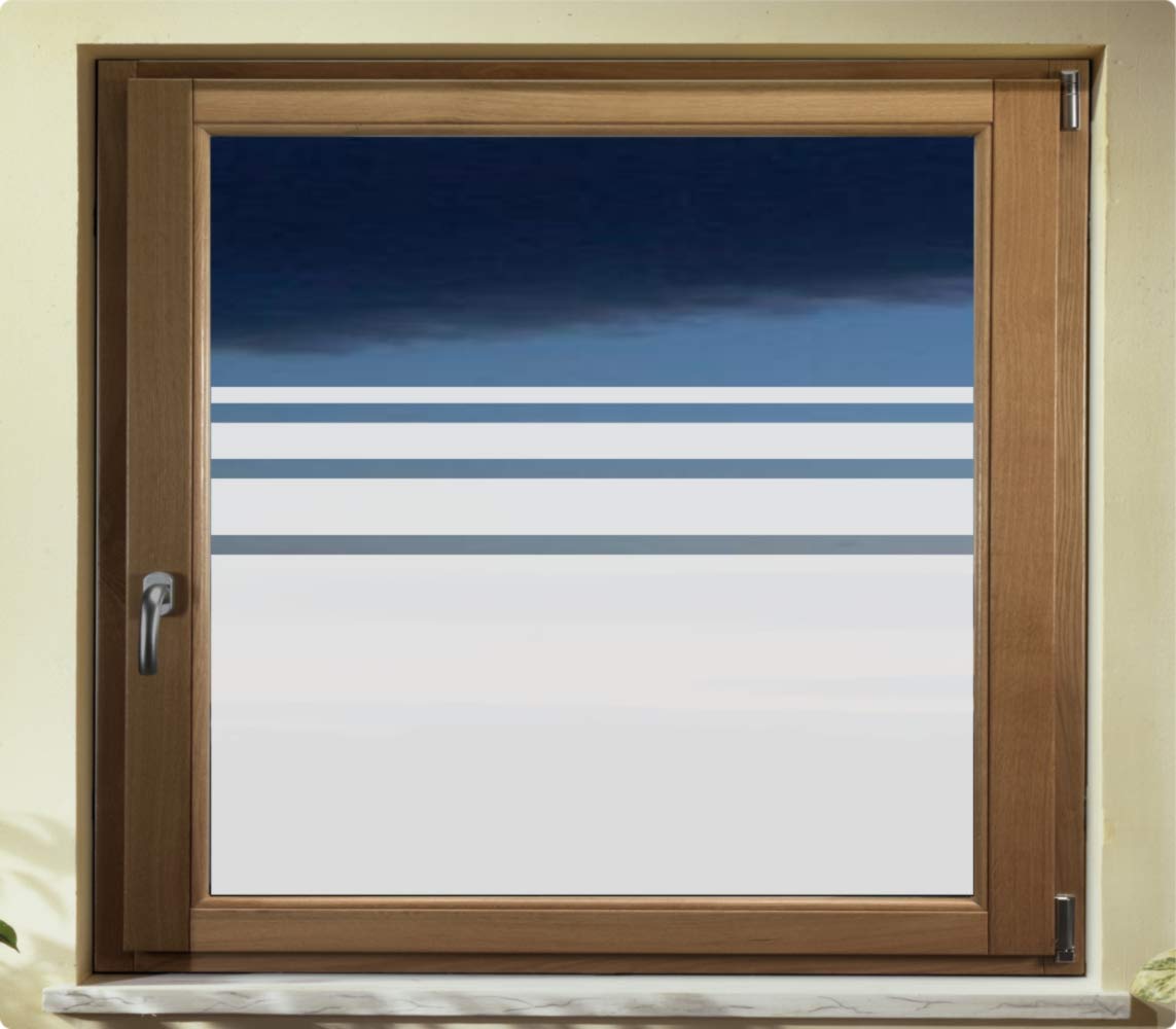 e650 Sichtschutzfolie Glasdekorfolie Bad Fenster Fensterfolie Keine Milchglasfolie # H 80 cm (100cm Breit x 80cm Hoch)
