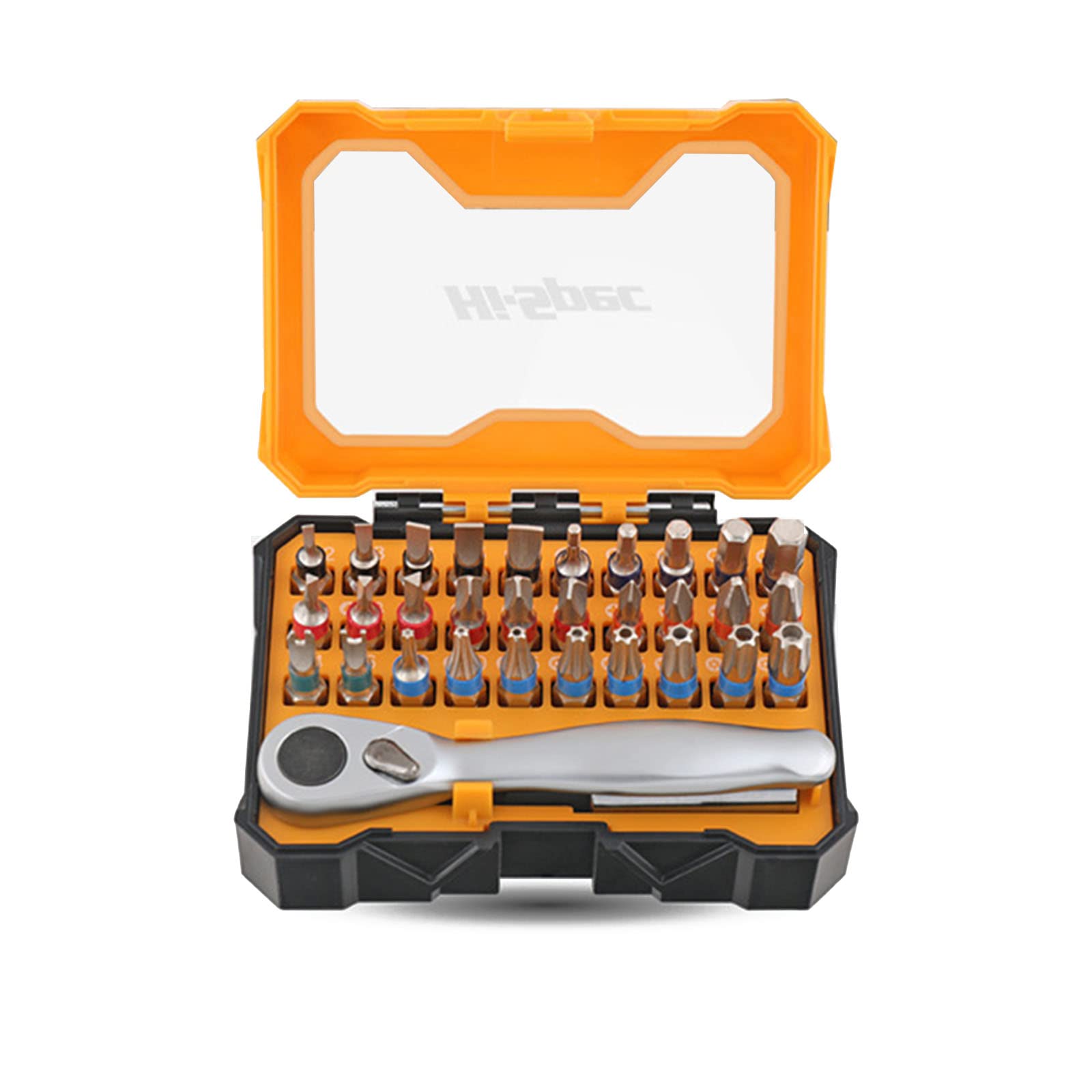 set di cacciaviti di sicurezza, mini set di cacciaviti, set di punte for cacciavite professionale da 32 pezzi Cacciavite a cricchetto a 72 denti in acciaio al vanadio Cacciavite a croce Torx a taglio