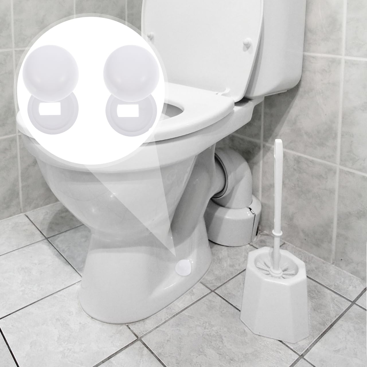 HOMSFOU Wc Schraubenkappen Set 4 Paar Toilettenbolzen Abdeckkappen Aus Kunststoff Universal Toilettenschüssel Installation Zubehör Zur Verdeckung Von Befestigungen Und Als Ersatz Für Abgenutzte Kappen