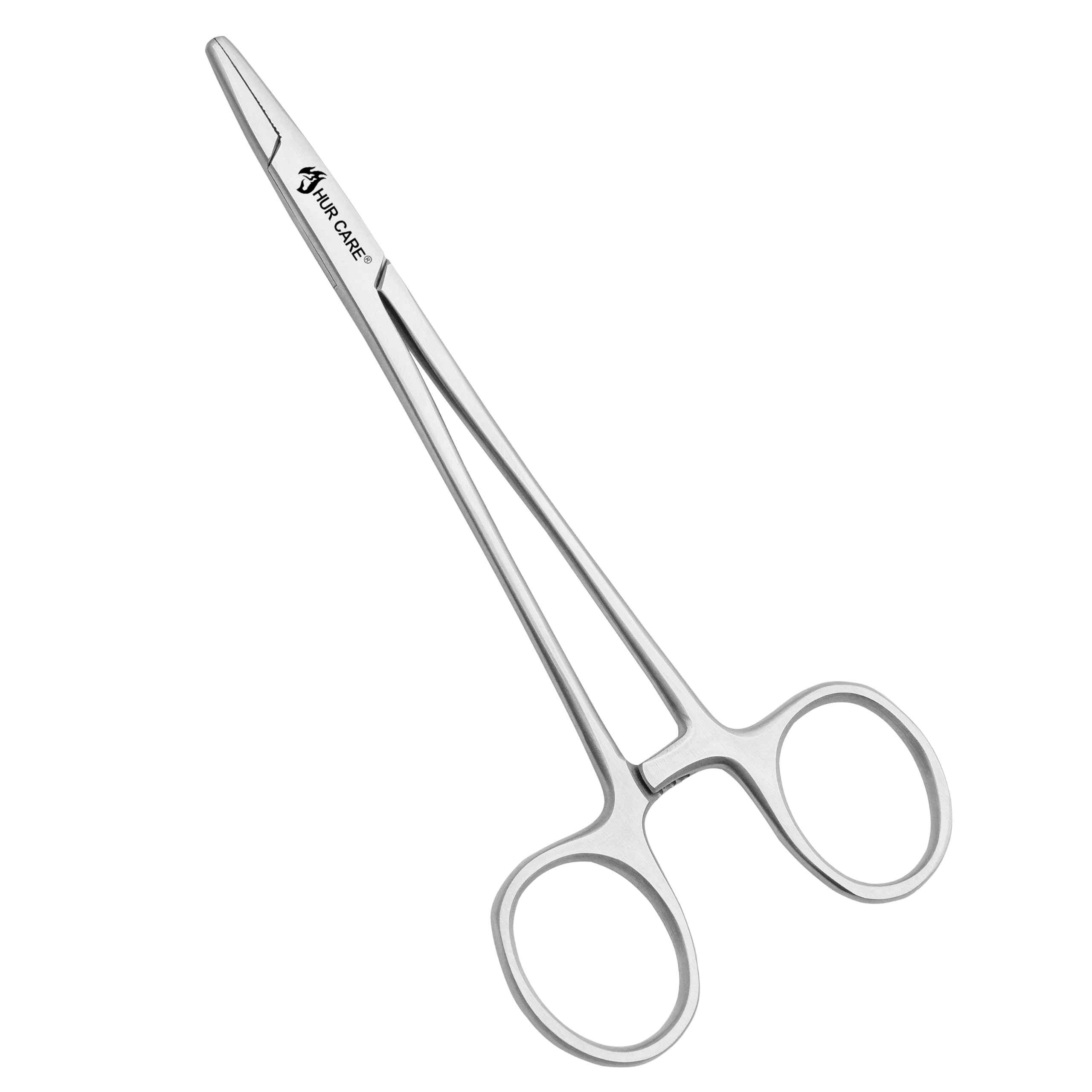 HUR CARE Stainless Steel Self-Locking Pick-Up Ear Hair Fishing Forceps Crafting Soldering Tweezers Piercing Pliers