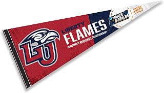 College Flags & Banners Co. Liberty Flames 2025 Women's March Basketball Madness Pennant Flag