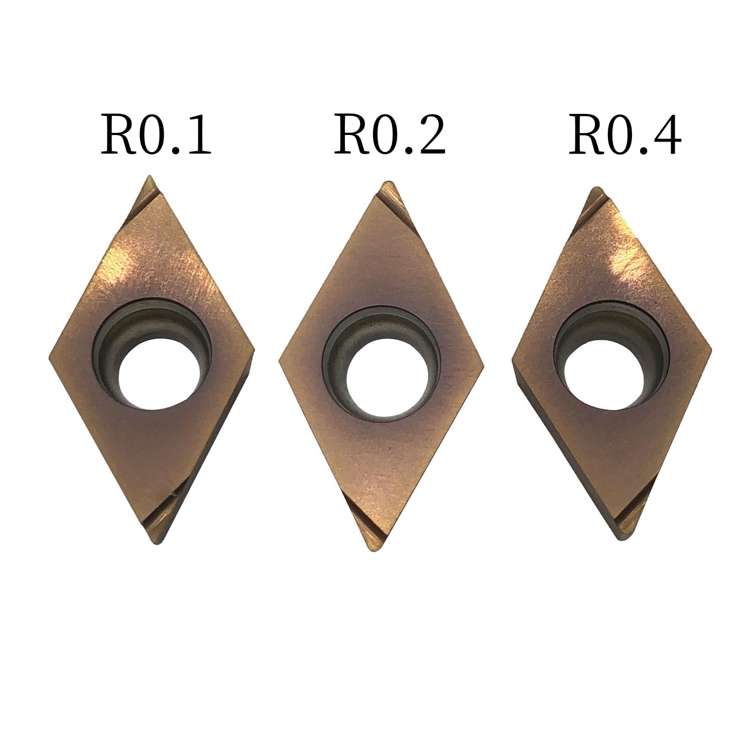 1/2 Indexable Turning Tool Holder with 55 Degrees Rhombic Insert DCGT11 DCGT Insert Finish Turning for Processing Small Parts Carbide Turning Inserts (10pcs DCGT110304R-F with 1/2 Holder)