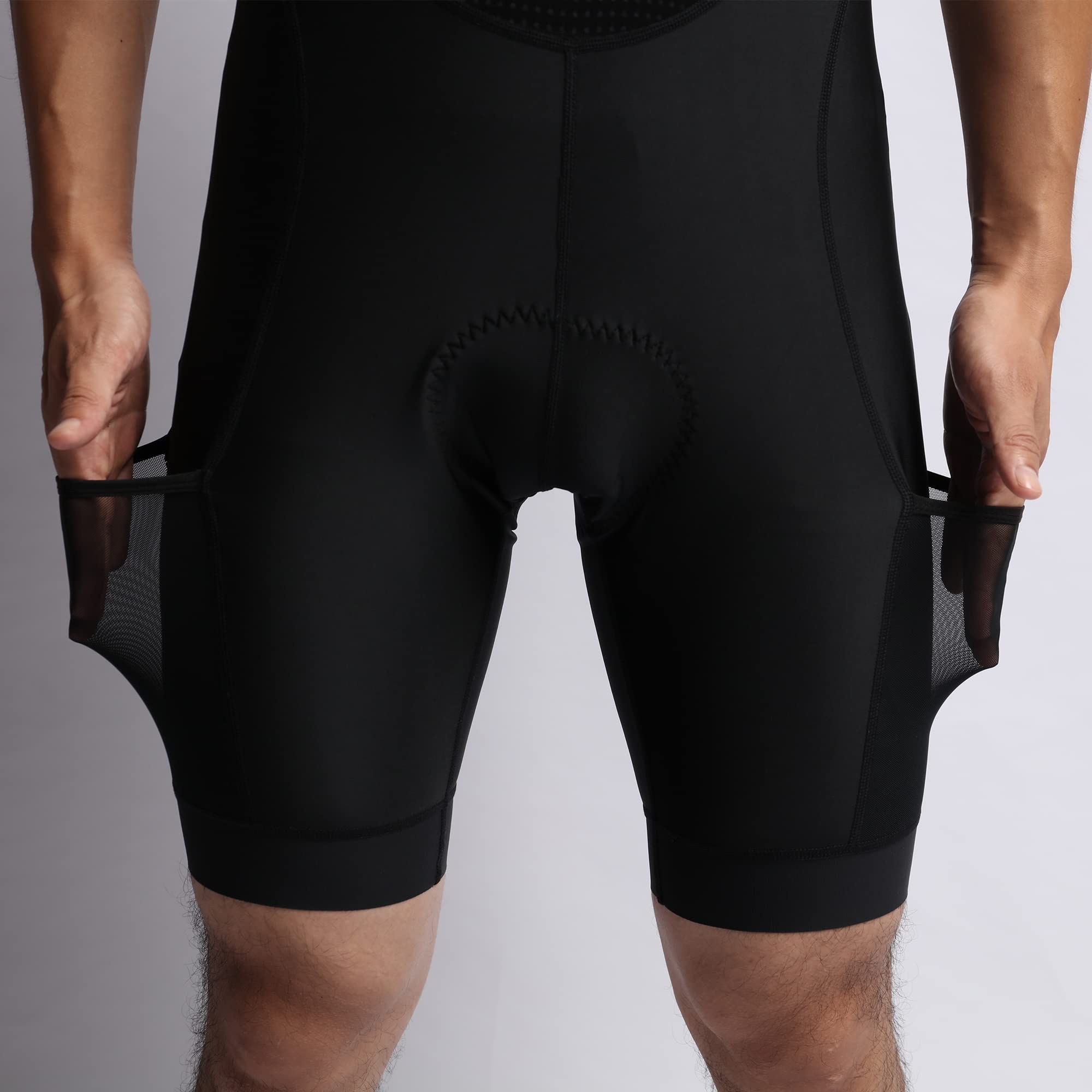 Herren-Radtrikot-Set, Fahrradtrikot, Reißverschluss hinten, Tasche, Trägerhose mit Taschen, Renn-Passform, hochdichtes Polster