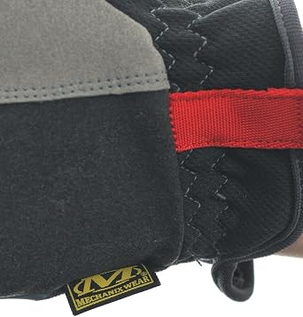 FastFit Work Gloves, Black/Gray, Large