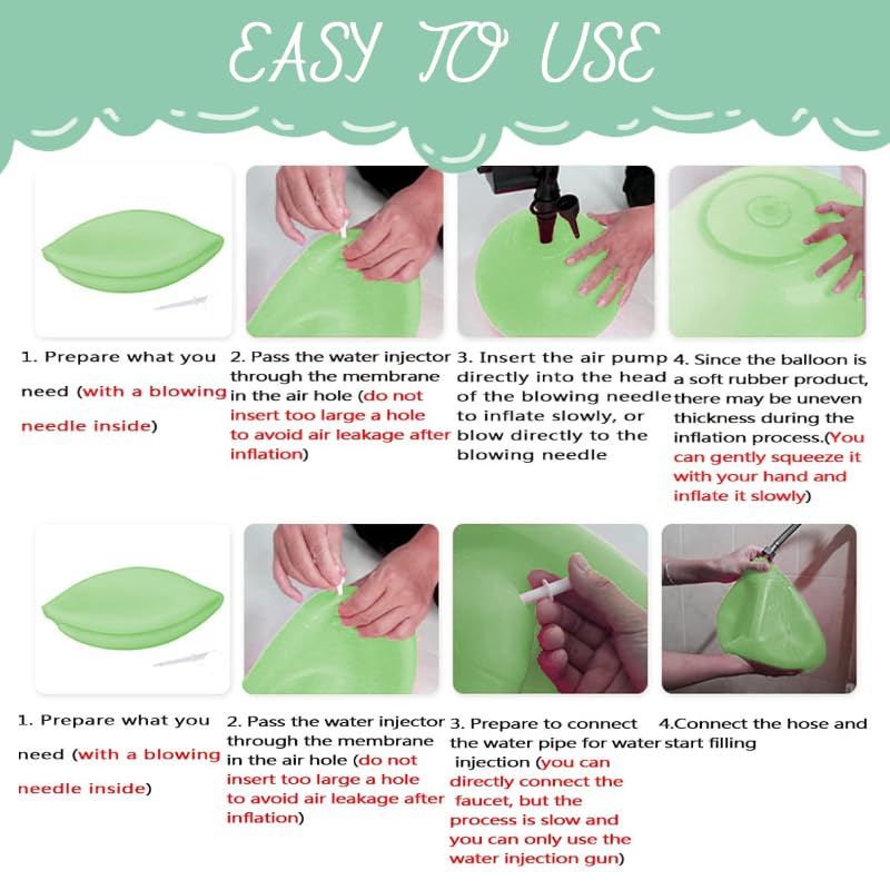 Lot De 4 Balles à Bulles D'eau Transparentes - Ballon Gonflable Magique