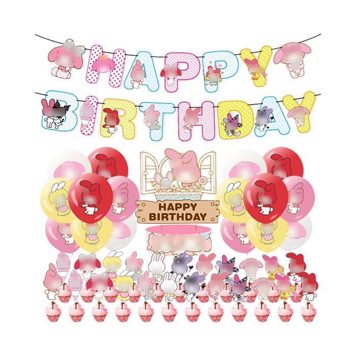 Party Decorations Balloons Happy Birthday Banner Cake Toppers Birthday Decoration Balloons Party Supplies