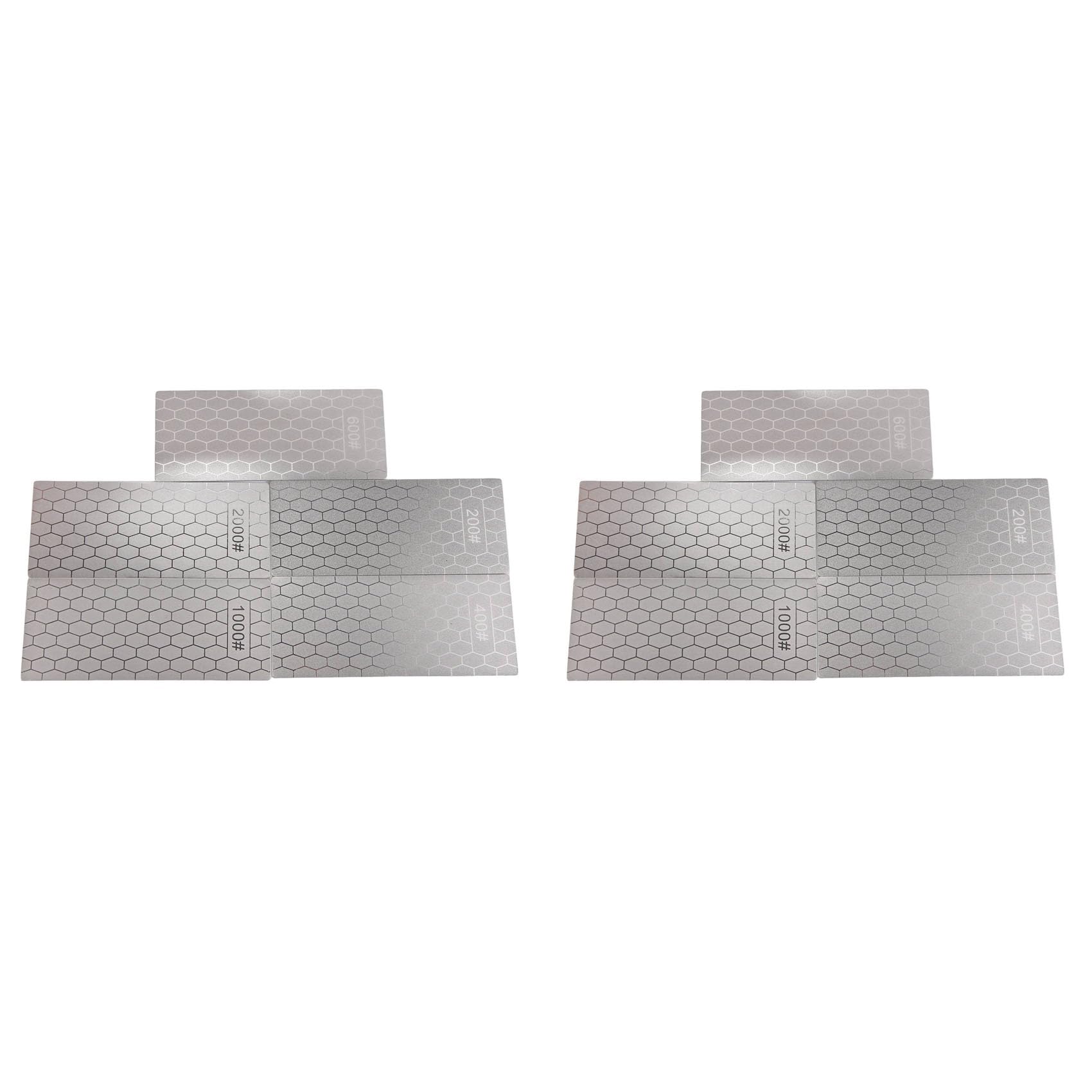Jnchdghwa As Shown Sharpening Stones, 10Pcs Sharpening Plates With Honeycomb Plate 200/400/600/1000/2000 Grit