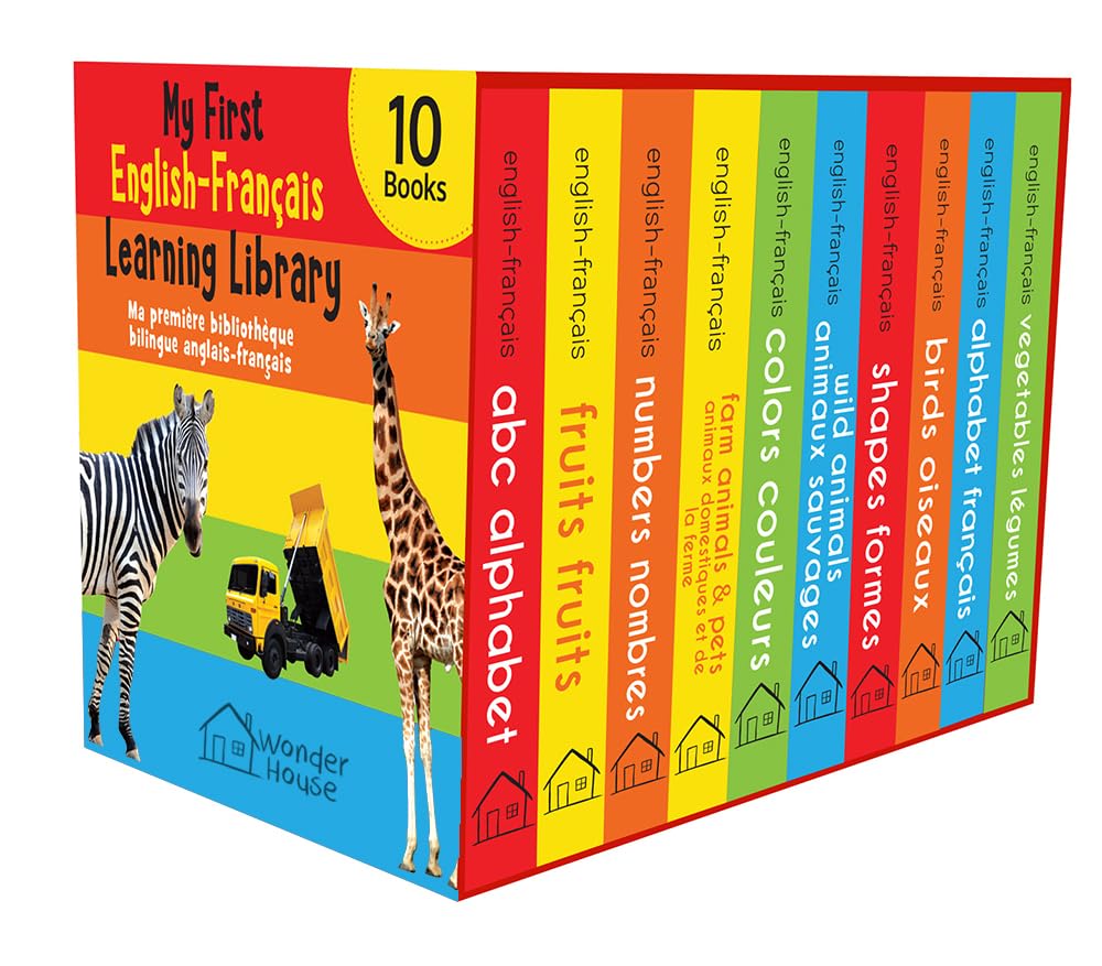 My First English-Français Learning Library (Ma première bibliothèque bilingue anglais-français) : Boxset of 10 English - French Board Books