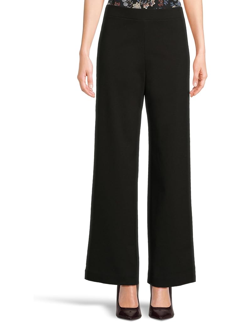 Black Vince Camuto Pull-On Wide Leg Pants