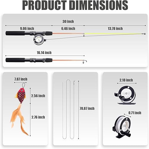 Miniatura 2 de SILVERVINE - Varita mágica de juguete para gatos con peces, juguetes interactivos para gatos de interior, gatitos y adultos aburridos  Teaser de