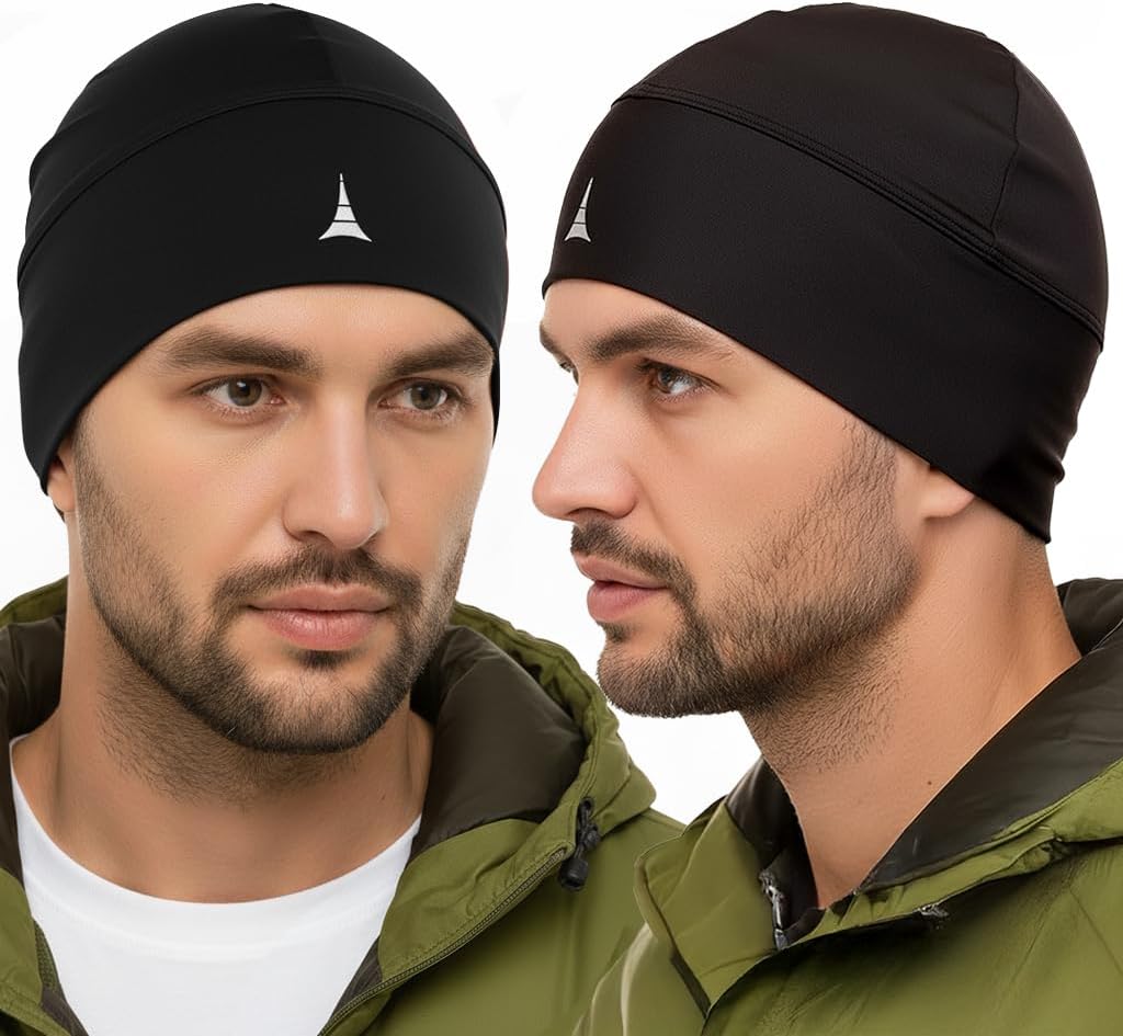 Helmet Liner Sweat Wicking Skull Cap Beanie. Ultimate Performance Moisture Wicking. Fits Under Helmets