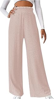 Flared Pantalones de yoga para mujer, leggings de cintura alta, opacos, pantalones de jogging, pantalones de jazz con control de abdomen, pantalones de jazz, cintura media, pantalones de