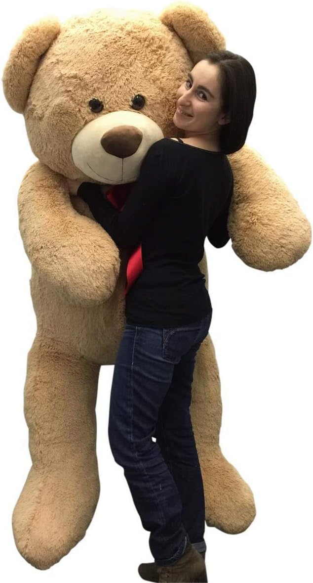 Buy 1 get 1 🔥 Giant Teddy Bear with Red Satin Neck Ribbon - Huge 6-Foot Extra-Soft Jumbo Plush Teddybear - Gigantic Stuffed Animal - Oso de Peluche - Cute Oversized Plushie - Jumbo Bear to Show You Care - Big Plush Free Shipping Over $50 Giant Teddy Bear with Red Satin Neck Ribbon - Huge 6-Foot Extra-Soft Jumbo Plush Teddybear - Gigantic Stuffed Animal - Oso de Peluche - Cute Oversized Plushie - Jumbo Bear to Show You Care - Big Plush