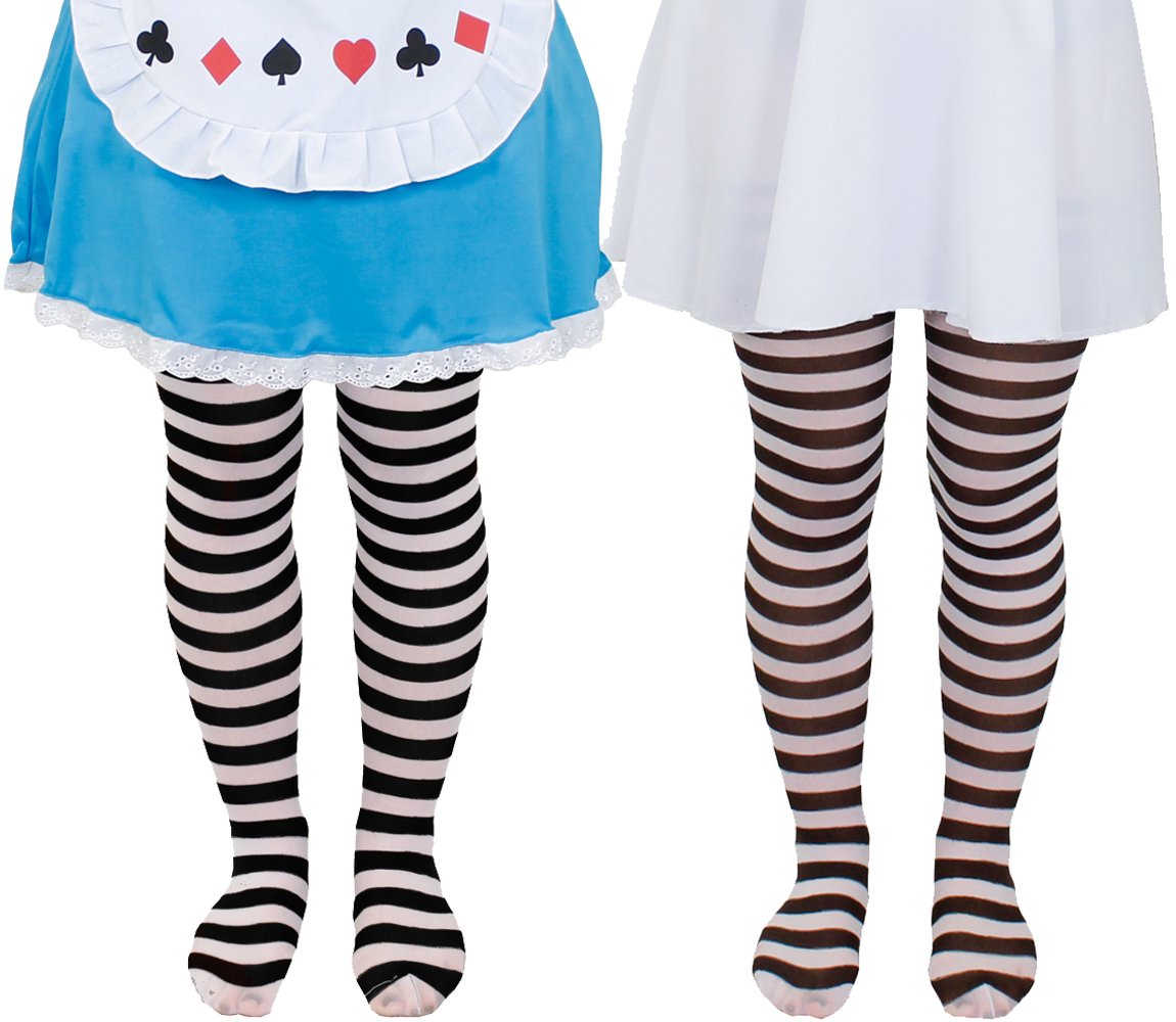KINDER STRUMPFHOSEN=VON ILOVEFANCYDRESS®=TOLLES ZUBEHÖR FÜR FASCHING,KARNEVAL,HALLOWEEN ODER EINFACH ZUM AUSGEHEN ODER VERKLEIDEN=12 X BRAUN/WEISSE STRUMPFHOSEN IN DER GRÖSSE STANDART