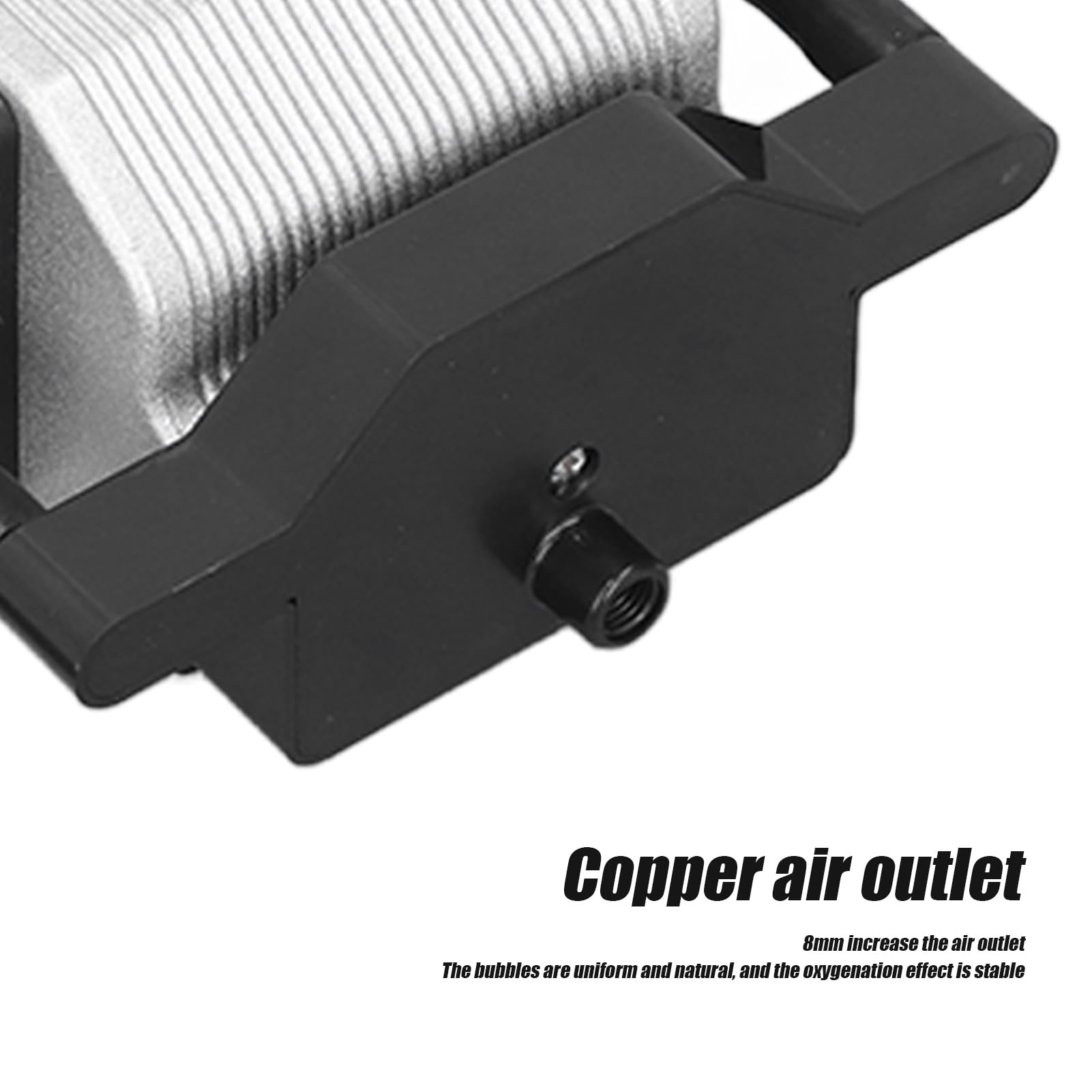 Naroote Pompa Tlenu do Akwarium Energooszczędny Mały Aerator 12 V do Akwariów Domowych 5,1 X 5,1 X 3, Cala
