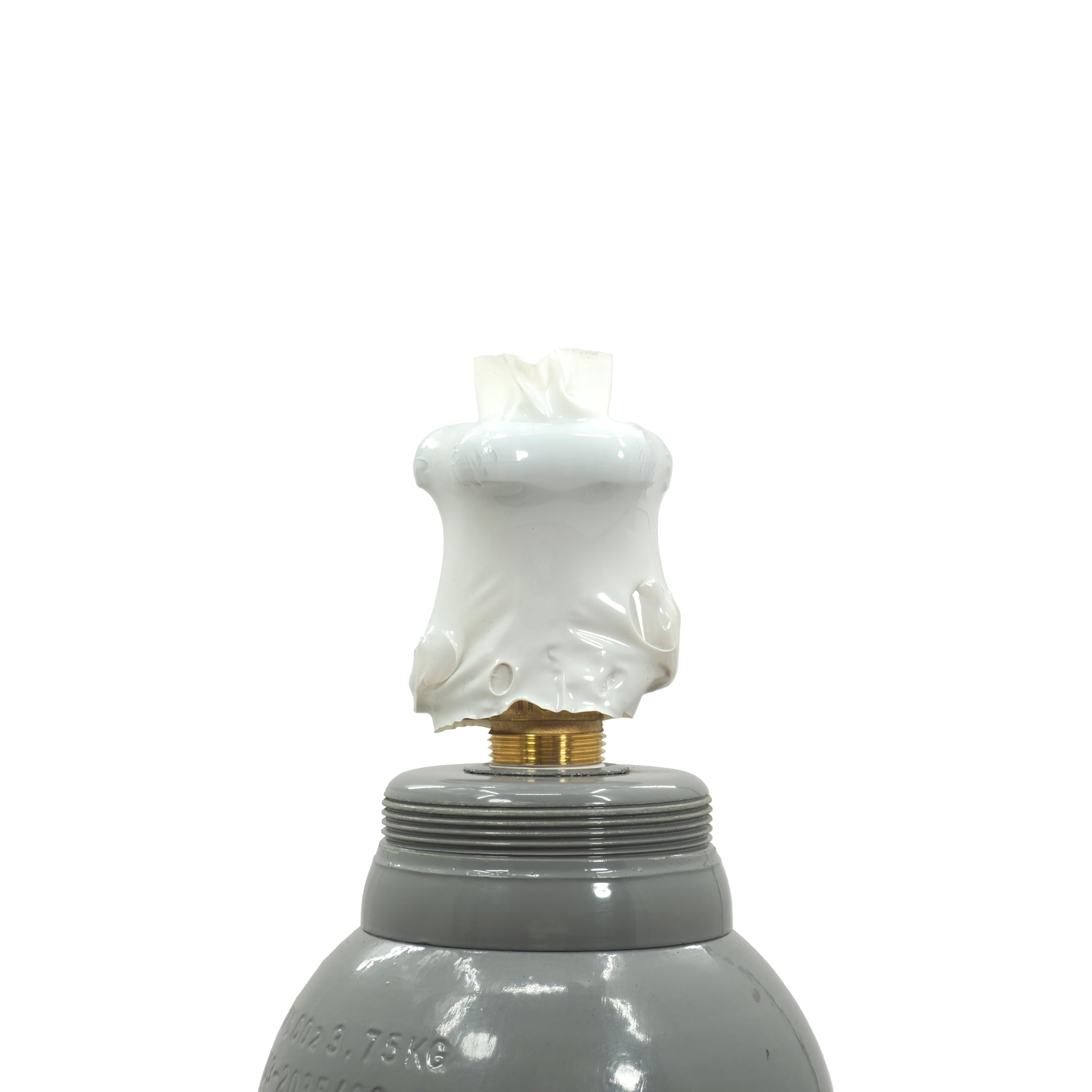 Bombona de gas CO2 de 3,7 kg (5 L) llena y reductor de presión de argón/CO2 – Juego: bombona de gas de protección completa + mini regulador de gas 2 manómetros para soldadora MIG MAG y acuario