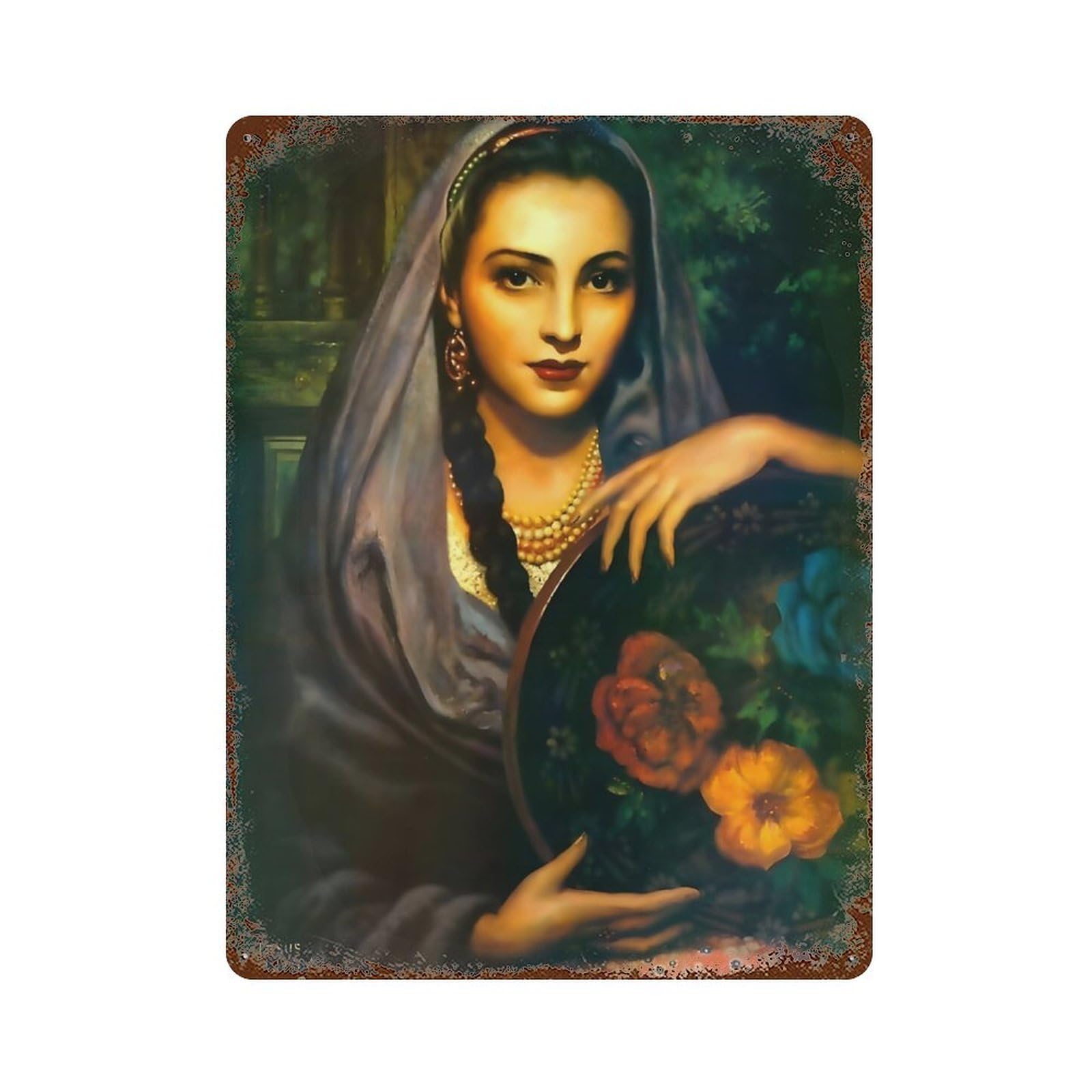 xiaoxiaoshen Jesus Helguera Mexican Painter (10) Wall Decor Art Metal Tin Poster Modern Home Decor Art Home Bar Shop Decorations Vintage Sign 40x30cm