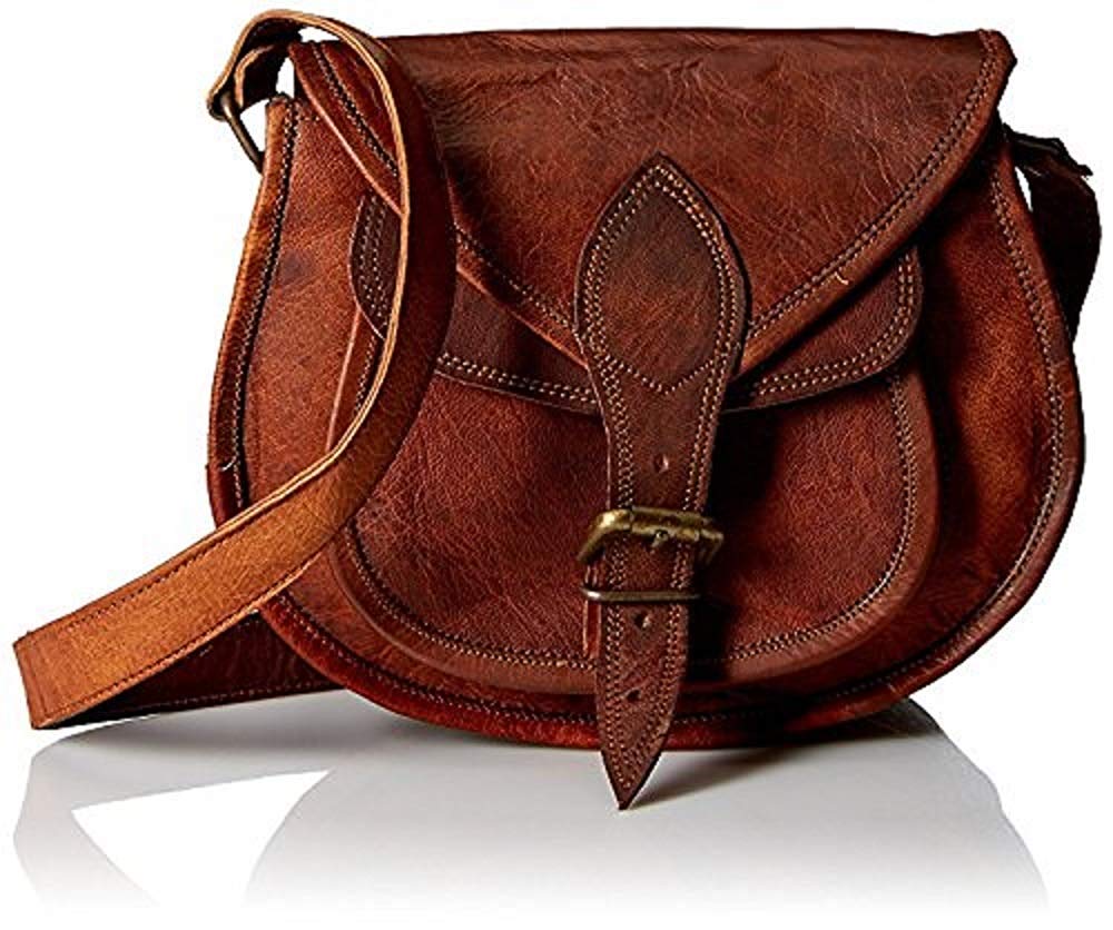 11''Leather Sling Women Handbag Leather Cross body Shoulder Satchel Travel Handbag Women Bag