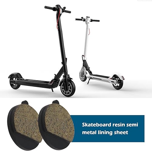 Miniatura 2 de SING F LTD 4 pastillas de freno de scooter compatibles con Kugoo M4M4 PRO de resina semimetala base de cobre, pastillas de freno de disco para
