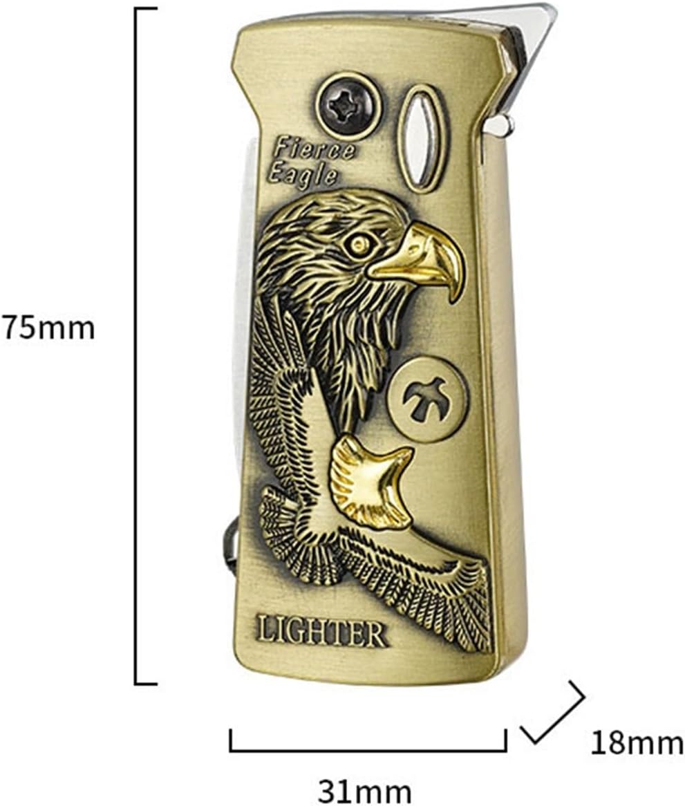 Multifunctional windproof straight jet blue flame butane lighter, metal lighter, adjustable flame size, recyclable butane gas, visible fuel tank, suitable for collection, candles, bonfires, cigarettes