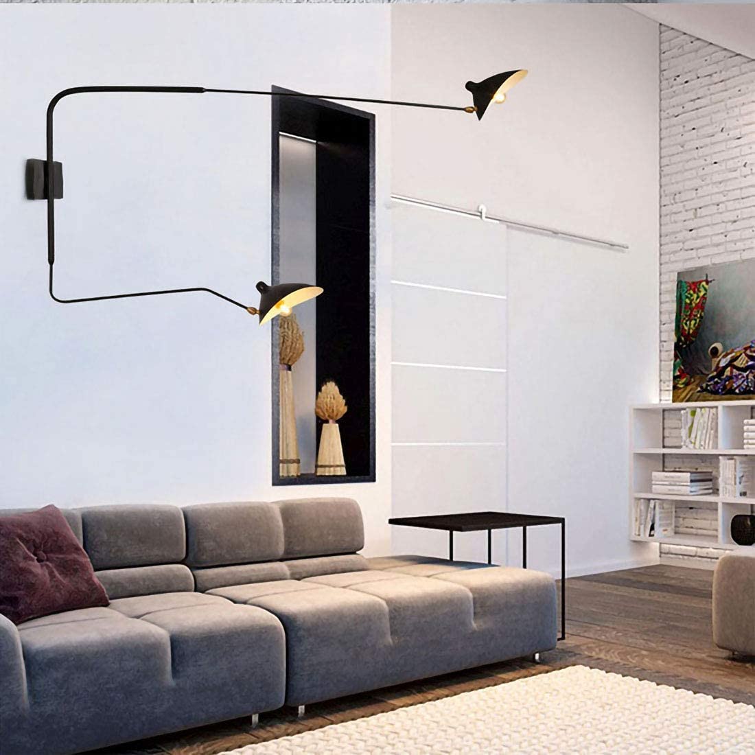 Inart Gandalf GOECO Aplique De Pared LED, Lámpara De Pared Interior 18W Moderna, Lámpara De Pared Creativa De Disney Dreamlight Switch