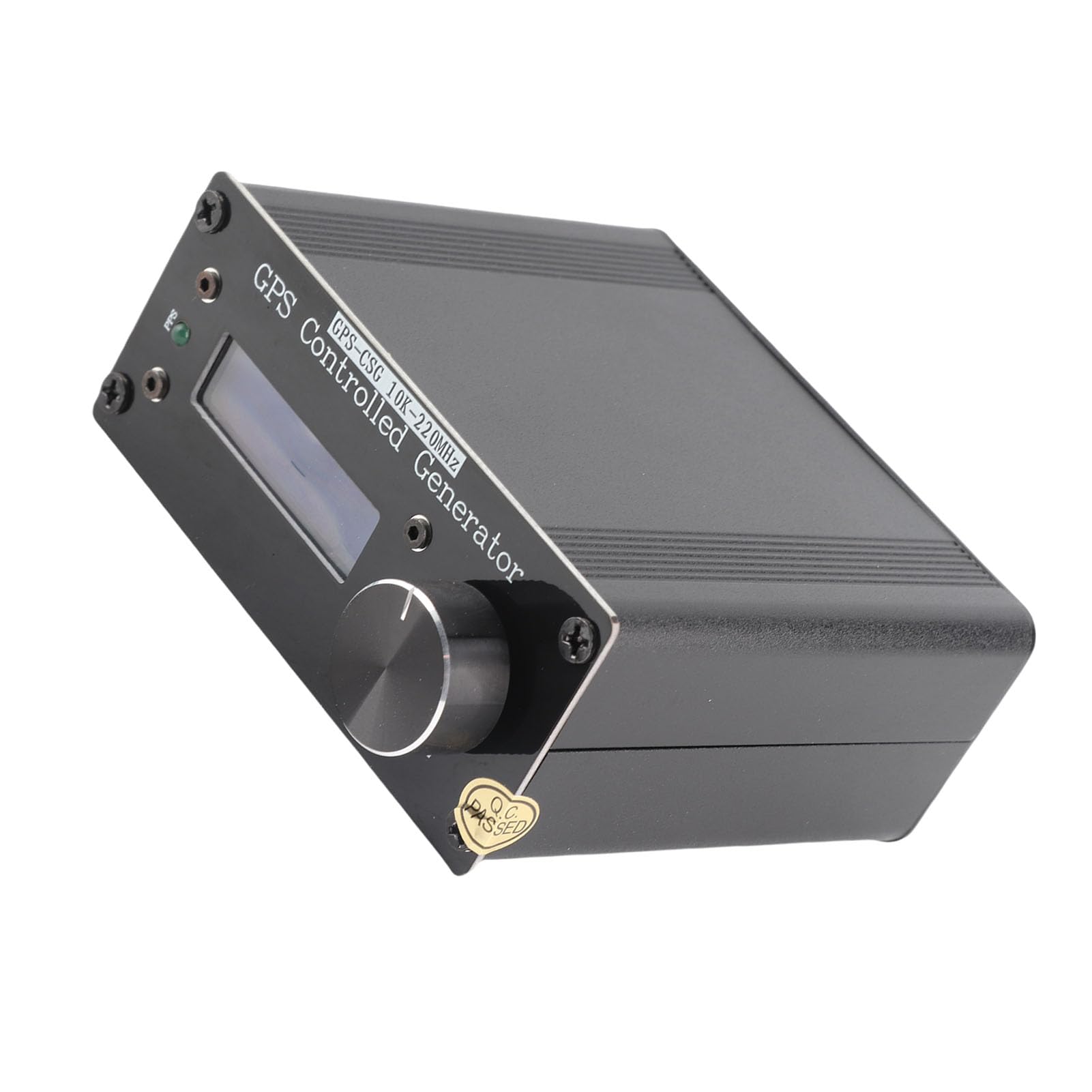 Jiawu Generador de Frecuencia, Precisión de 0,1 Hz Generador de Frecuencia Variable de 10 KHz a 220 MHz, VFO con Batería Incorporada de 1000 MAh Cable USB Antena GPS para Pruebas de Campo de
