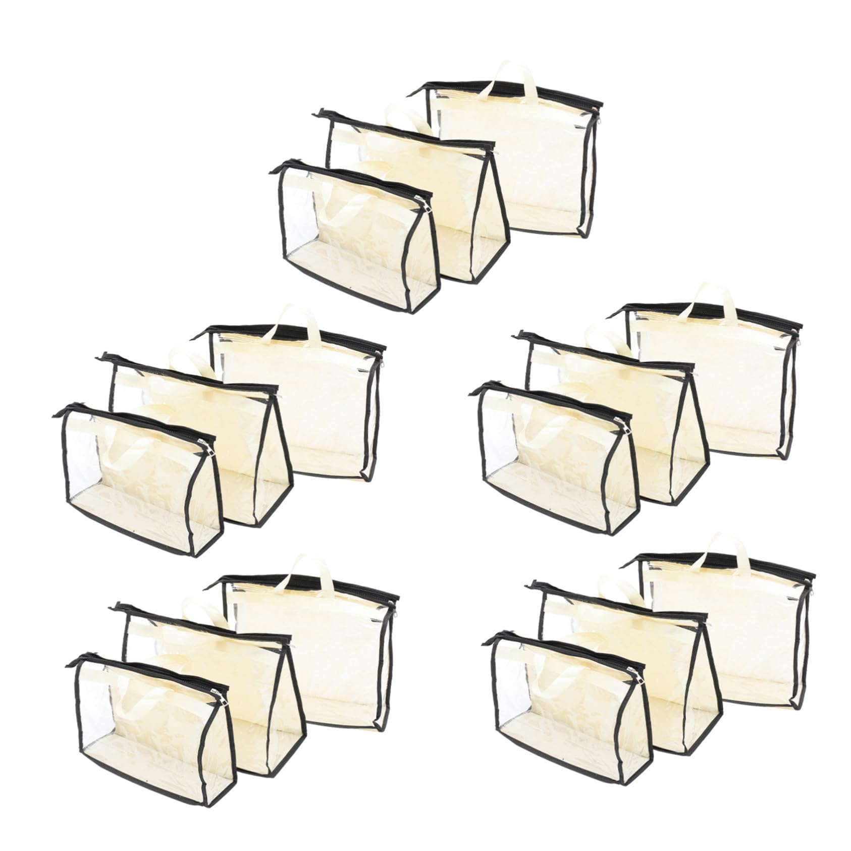Ciieeo Organizador de Bolsos Transparente de PVC para Armario, 15 Piezas