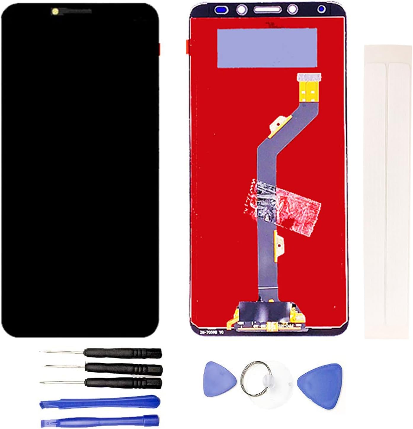 LCD Display & Replacement Touch Screen Digitizer Assembly with Free Tools for Tecno Pouvoir 2 LA7/ pouvoir 2 Pro LA7 PRO Black with Frame