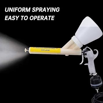 Powder Coating Gun, Electrostatic Powder Coating System, Powder Coat Machine with Foot Switch Spray Gun,Portable Powder Coating System (Yellow)