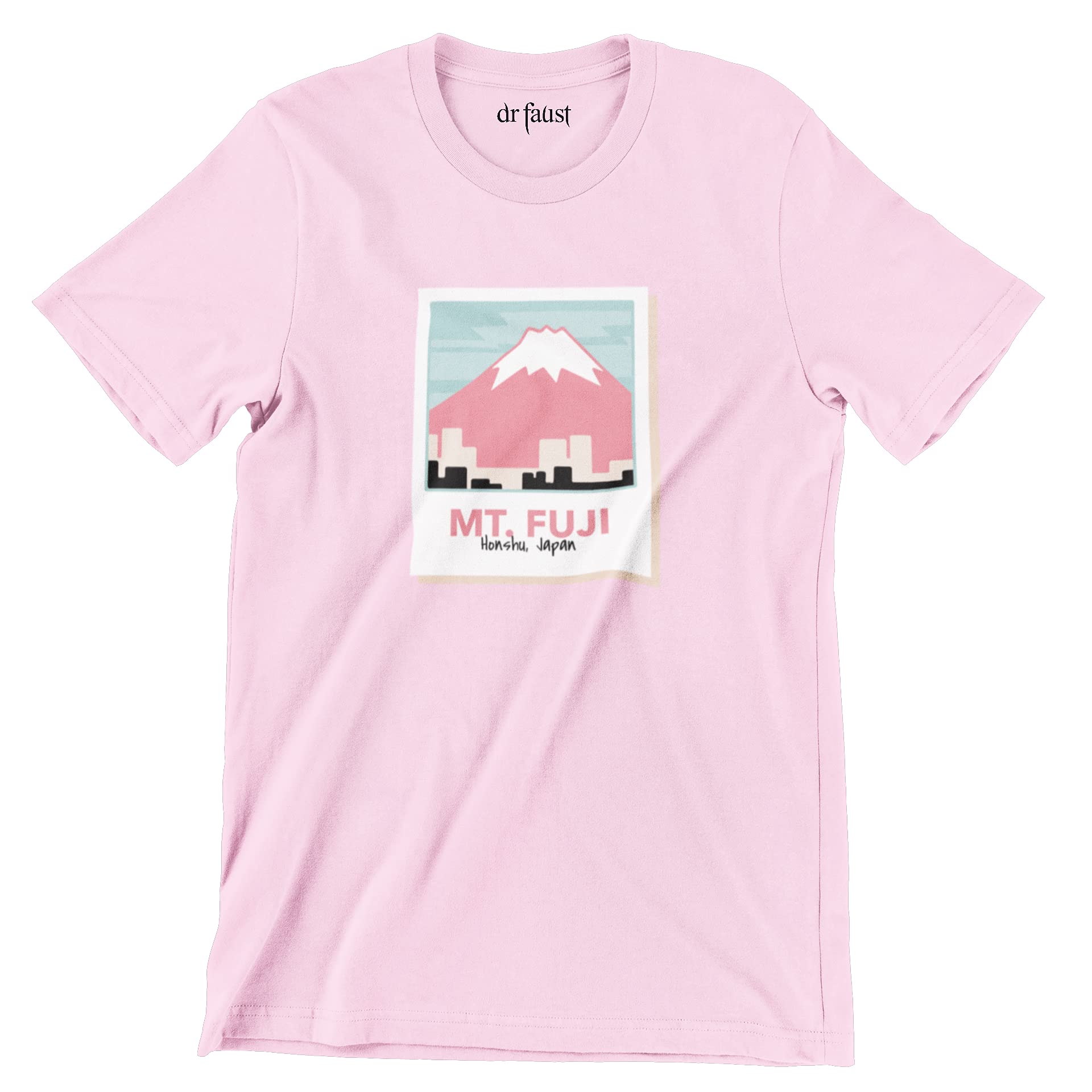 dr faust Think Pink Flamingo Printed Unisex t-Shirt for Men Women Both Tattoo & Skating Inspired Streetwear Clothing Hip hop Apparel