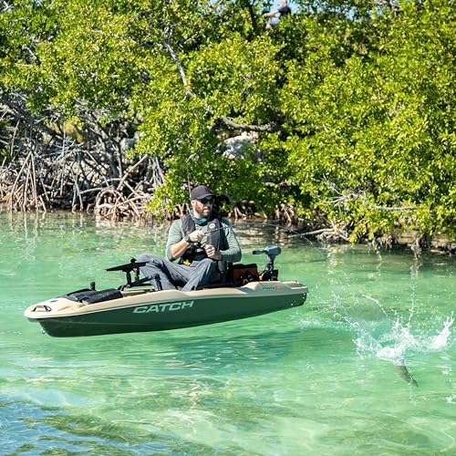 Image of Pelican Catch PWR 100 - Sit-on-Top Fishing Kayak - Ergo360 Seating System - 10 ft