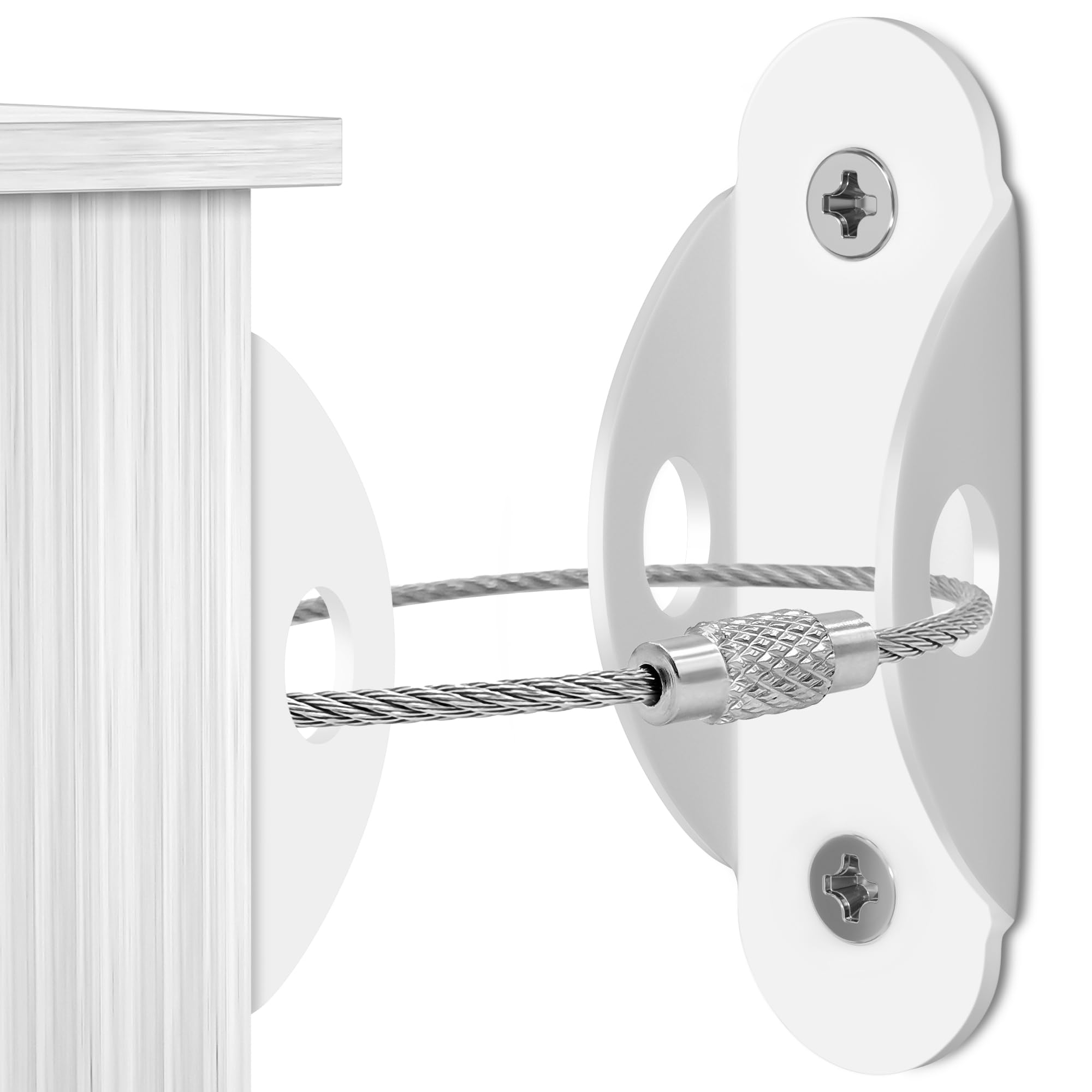 Furniture Straps (10 Pack) Baby Proofing Furniture Wall Anchor, Anti Tip Wall Anchor Secure Cabinet, Wardrobe to Wall Protect Toddler and Pet from Falling Furniture, Adjustable Child Safety StrapsFurniture Straps (10 Pack) Baby Proofing Furniture…