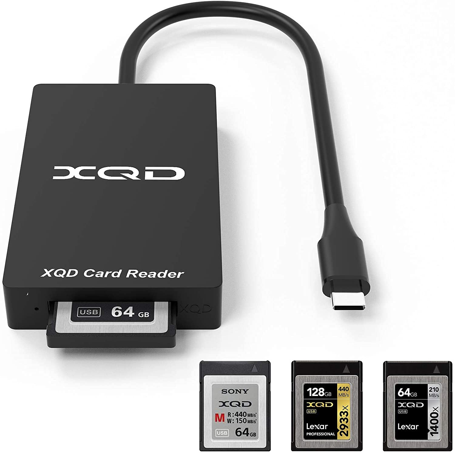 Stela Type C XQD Memory Card Reader,USB C XQD Card Reader, XQD Reader Compatible with G/M Series USB Upgraded Version