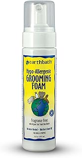 earthbath, All Natural Hypo-Allergenic Dog Grooming Foam - Fragrance Free Dog Shampoo for Allergies and Itching, Cruelty F...