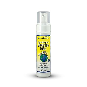 Earthbath Hypo-Allergenic Waterless Grooming Foam for Dogs, 8-Ounce
