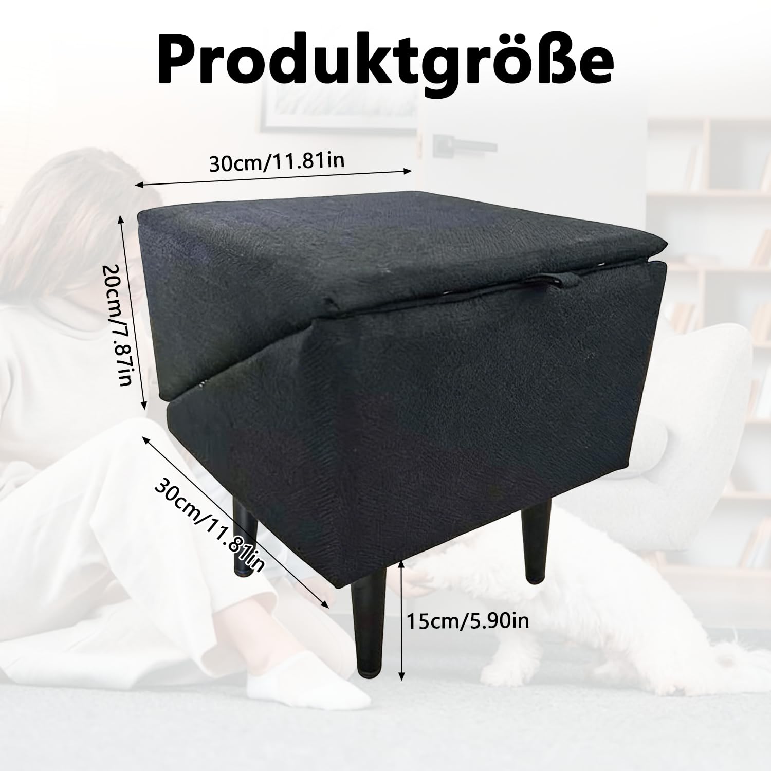 Rampas para perros, escaleras y peldaños para perros para camas y sofás, escaleras para perros para camas y sofás, escaleras inclinadas para perros pequeños, gatos – negro