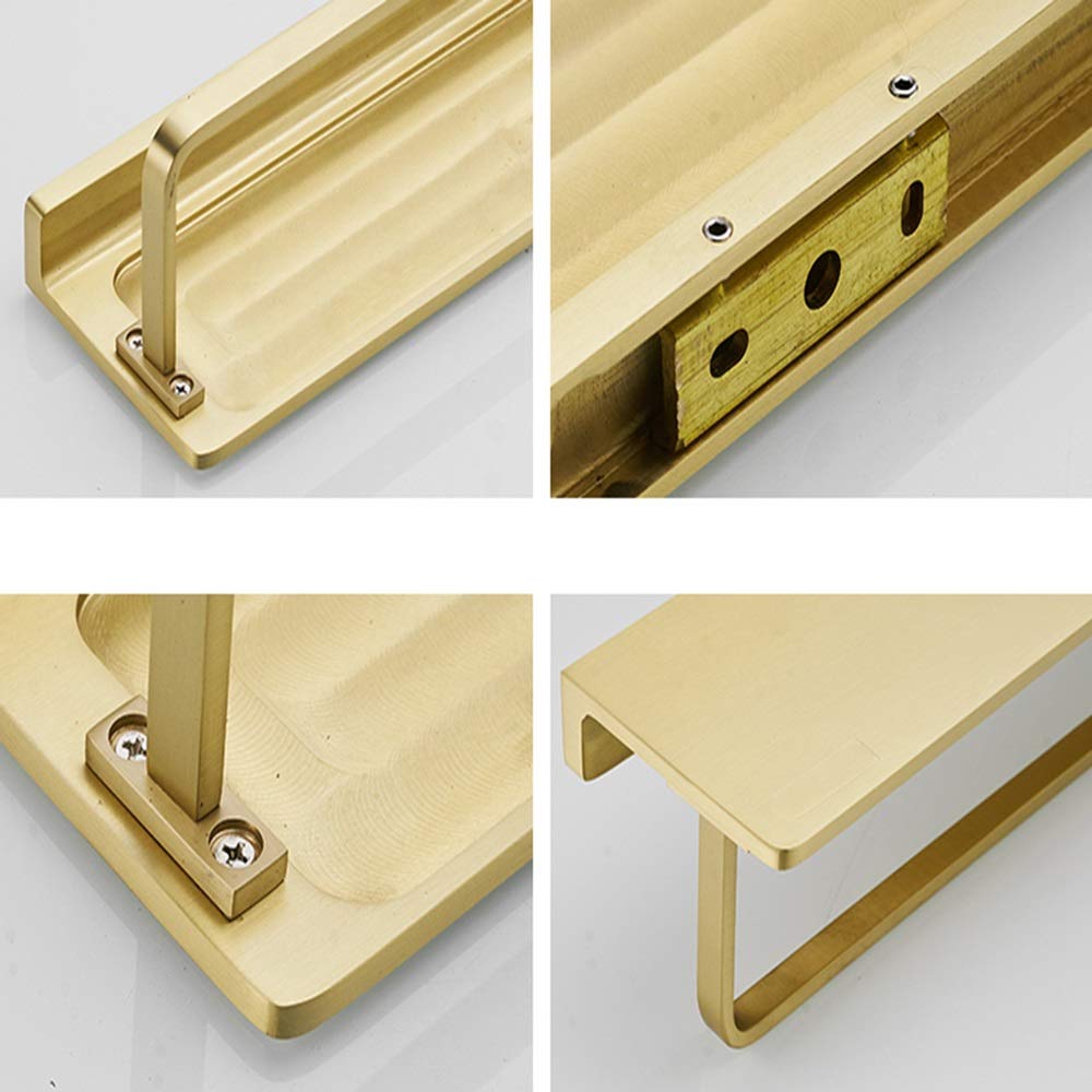 Soporte de brasier de aluminio, marco dorado duradero para una visualización segura, ideal para uso minorista y exposiciones