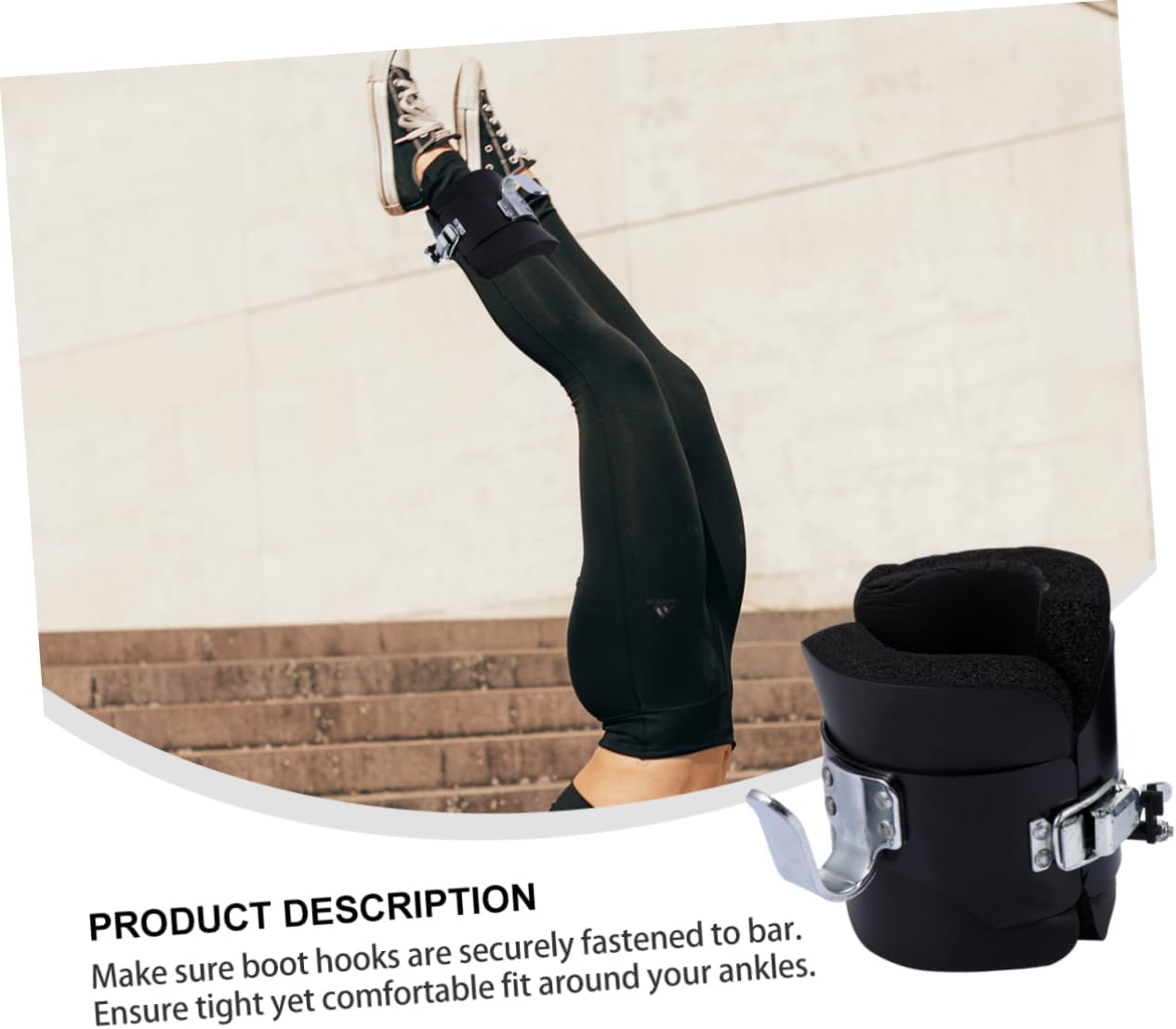 Outanaya Inversion Stand Gravity Boots Ankle Support for Back Pain Relief Workout Equipment for Inversion Therapy