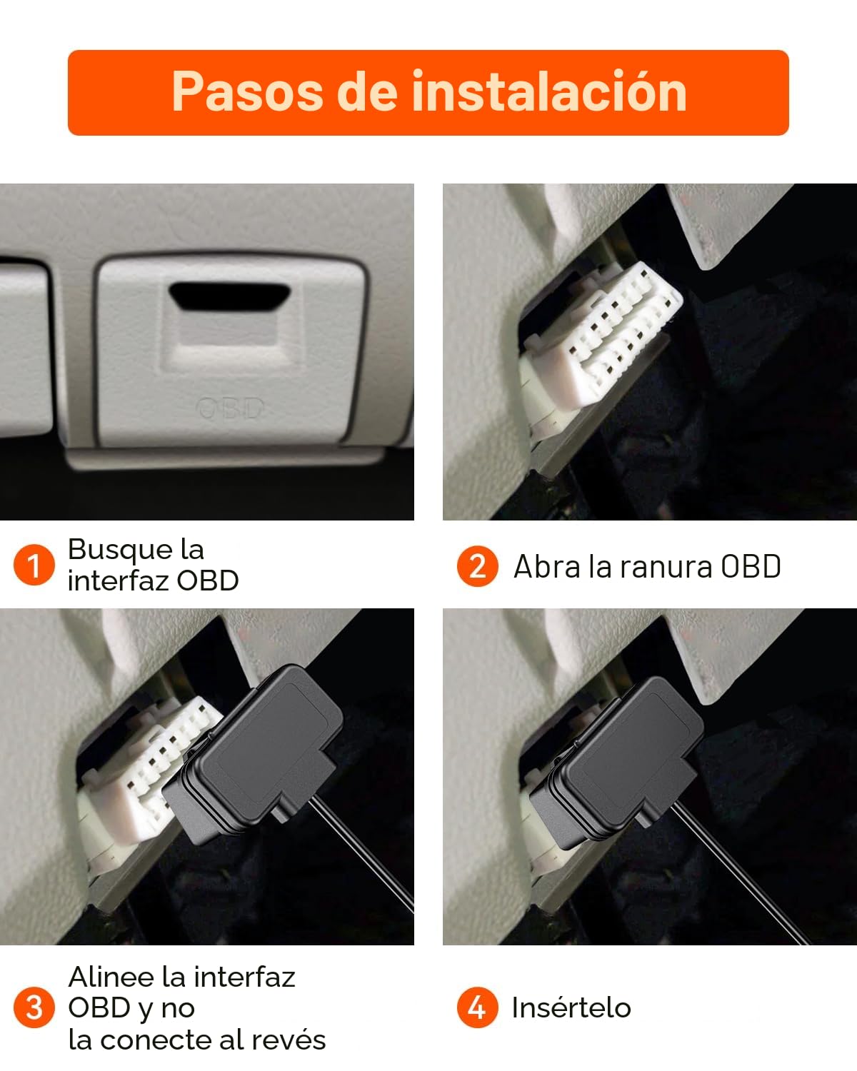 VANTRUE USB C Pantalla OBD cableado con 3 Niveles para Todas Las cámaras Vantrue, protección de bajo Voltaje 11.6V/12V/12.4V, 23.6V/24V/24.4V, monitoreo de estacionamiento Las 24 Horas, 3 Metros
